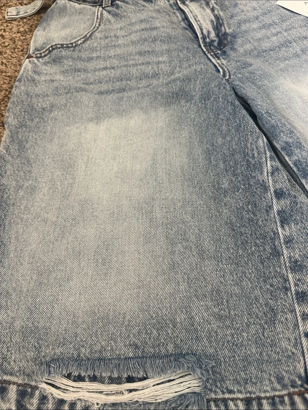 Cello distressed Blue Denim Bermuda Shorts
